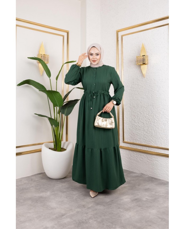 Börümcük Elbise - Zümrüt