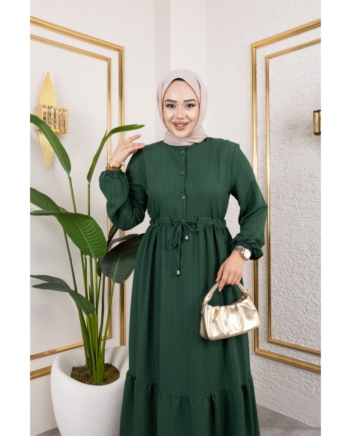 Börümcük Elbise - Zümrüt