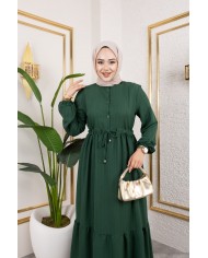 Börümcük Elbise - Zümrüt