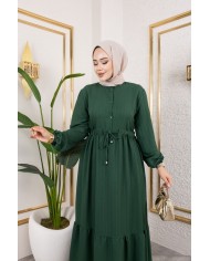 Börümcük Elbise - Zümrüt