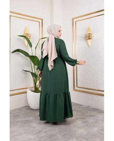 Börümcük Elbise - Zümrüt