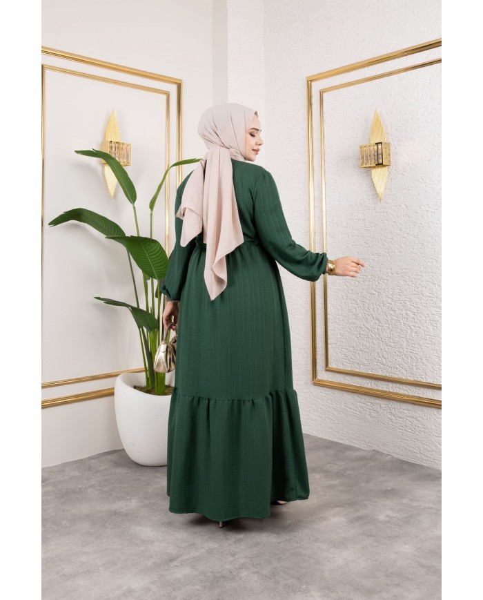 Börümcük Elbise - Zümrüt