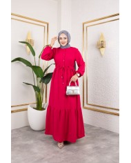 Börümcük Elbise - Nar Çiçeği