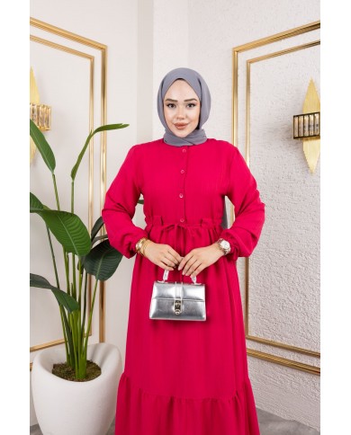 Börümcük Elbise - Nar Çiçeği