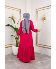 Börümcük Elbise - Nar Çiçeği