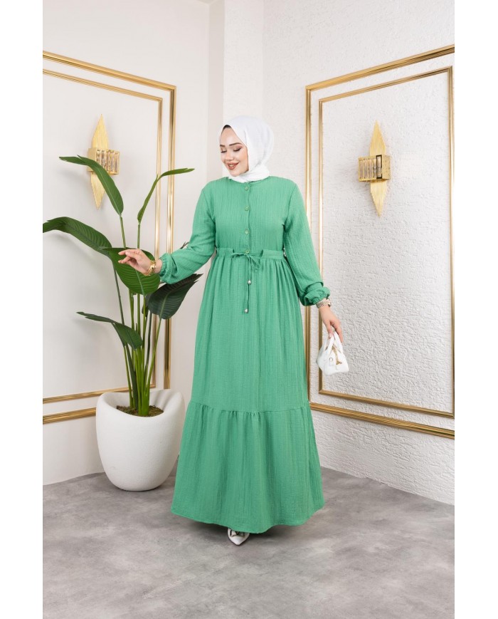 Börümcük Elbise - Çağla Yeşili