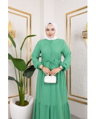 Börümcük Elbise - Çağla Yeşili