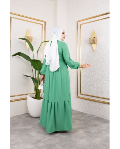 Börümcük Elbise - Çağla Yeşili