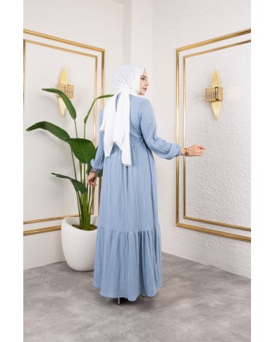 Börümcük Elbise - Buz  Mavisi