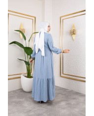 Börümcük Elbise - Buz  Mavisi