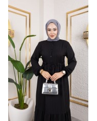 Börümcük Elbise - Siyah