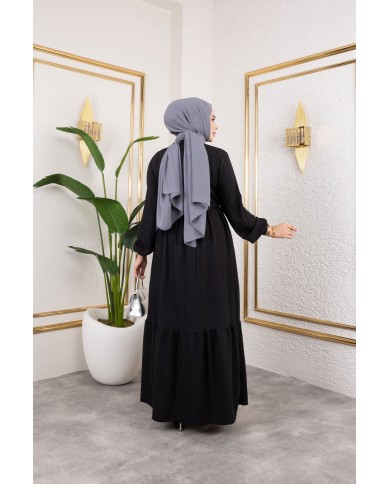 Börümcük Elbise - Siyah