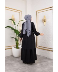 Börümcük Elbise - Siyah