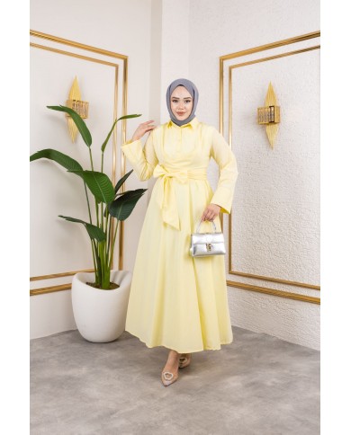 Sevgi Elbise - Limon sarısı