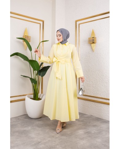 Sevgi Elbise - Limon sarısı