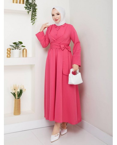 Sevgi Elbise - Fuşya