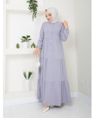 Kübra Elbise - Gri