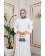 Kübra Elbise - Beyaz