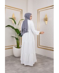 Kübra Elbise - Beyaz