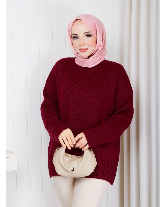 GÜLAY TRİKO KAZAK - BORDO